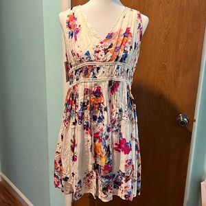 Ivory Floral Dress